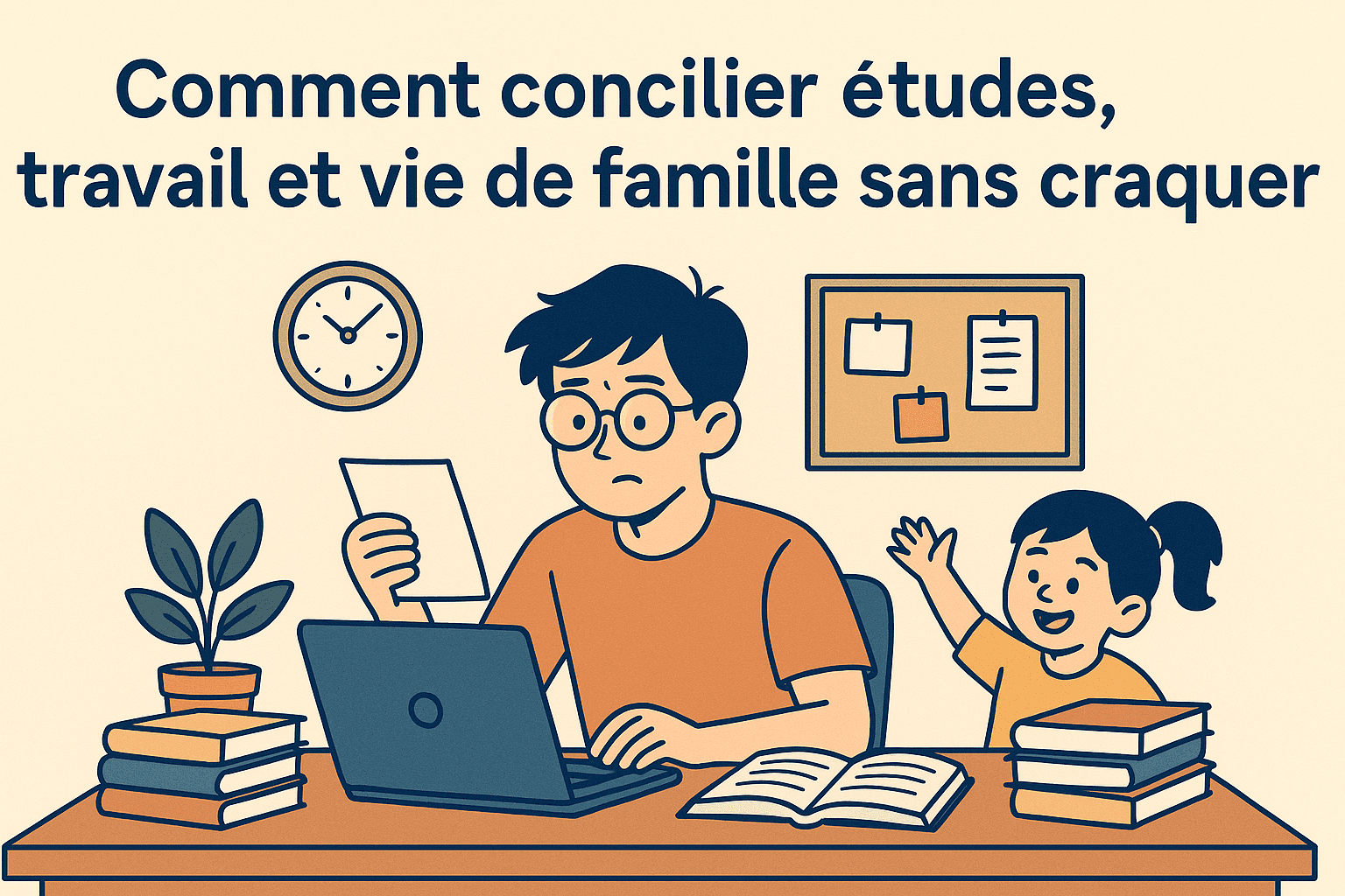 Comment concilier études, travail et vie de famille sans craquer