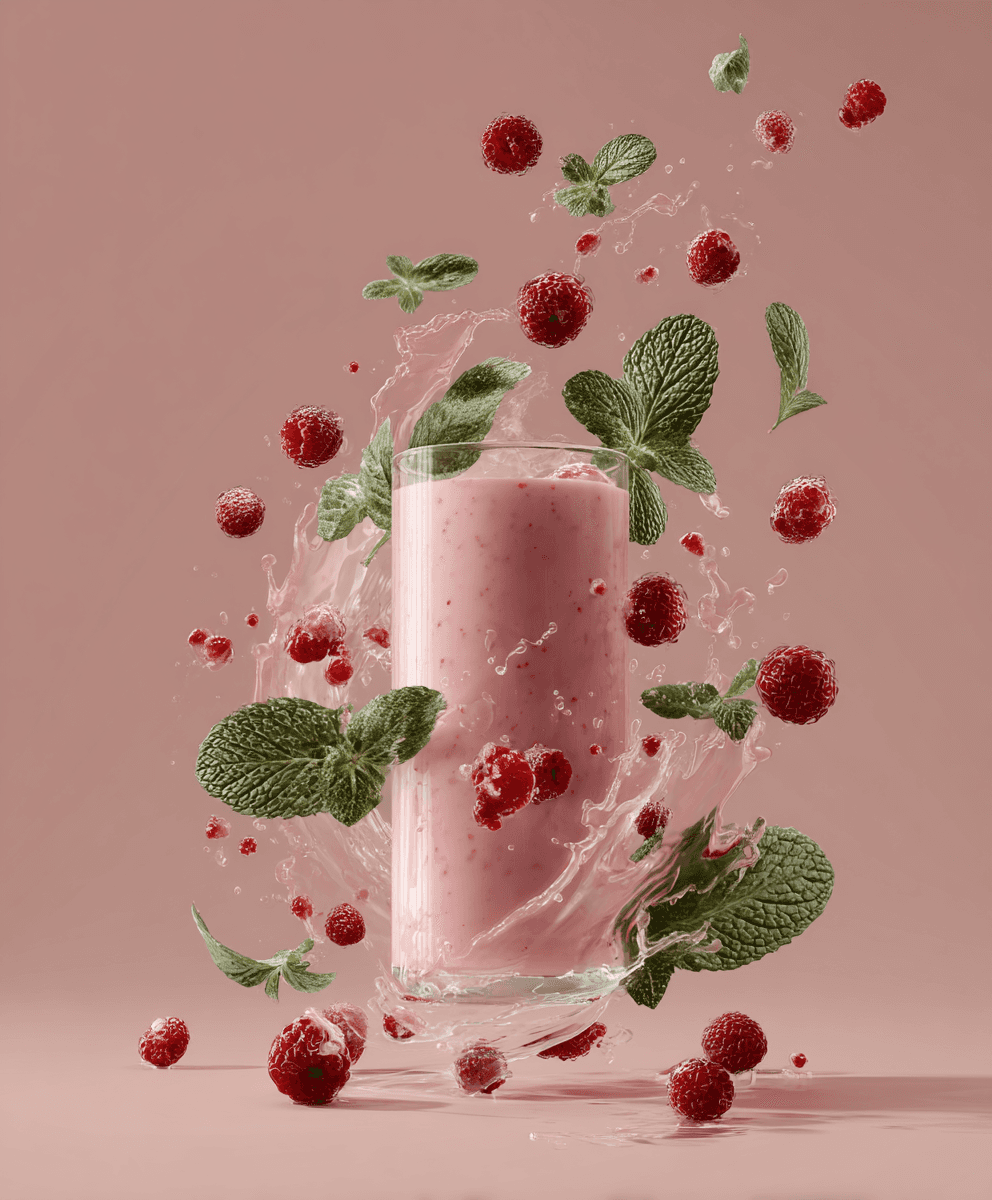 AI image of an smoothie ad