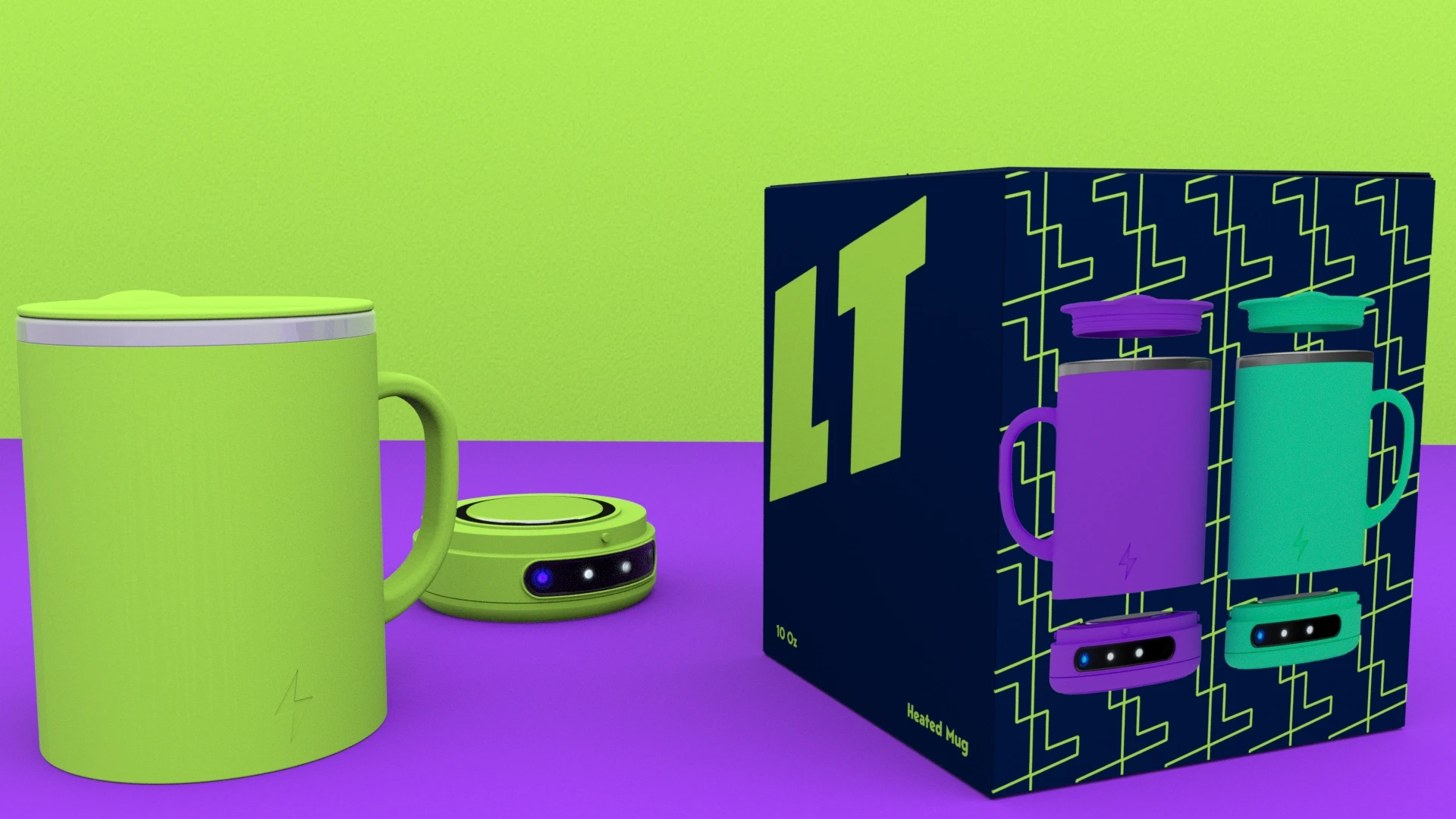 product and packaging design 3d render