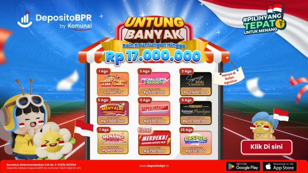 Promo Agustus di DepositoBPR by Komunal.webp