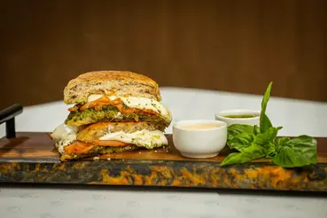 Healthy Fast food mozzerella Melt by something green