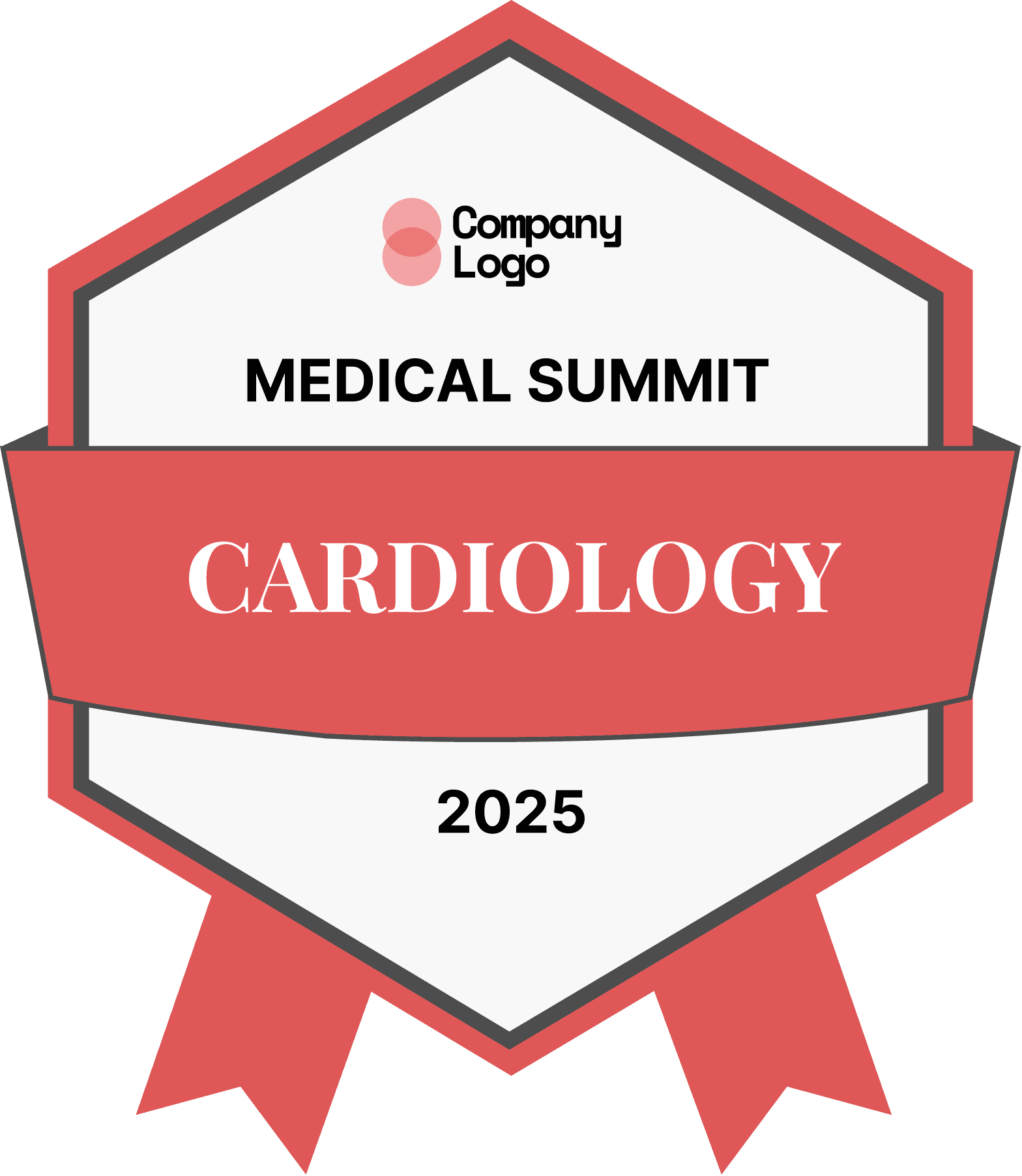 Wauld - Professional red appreciation badge template