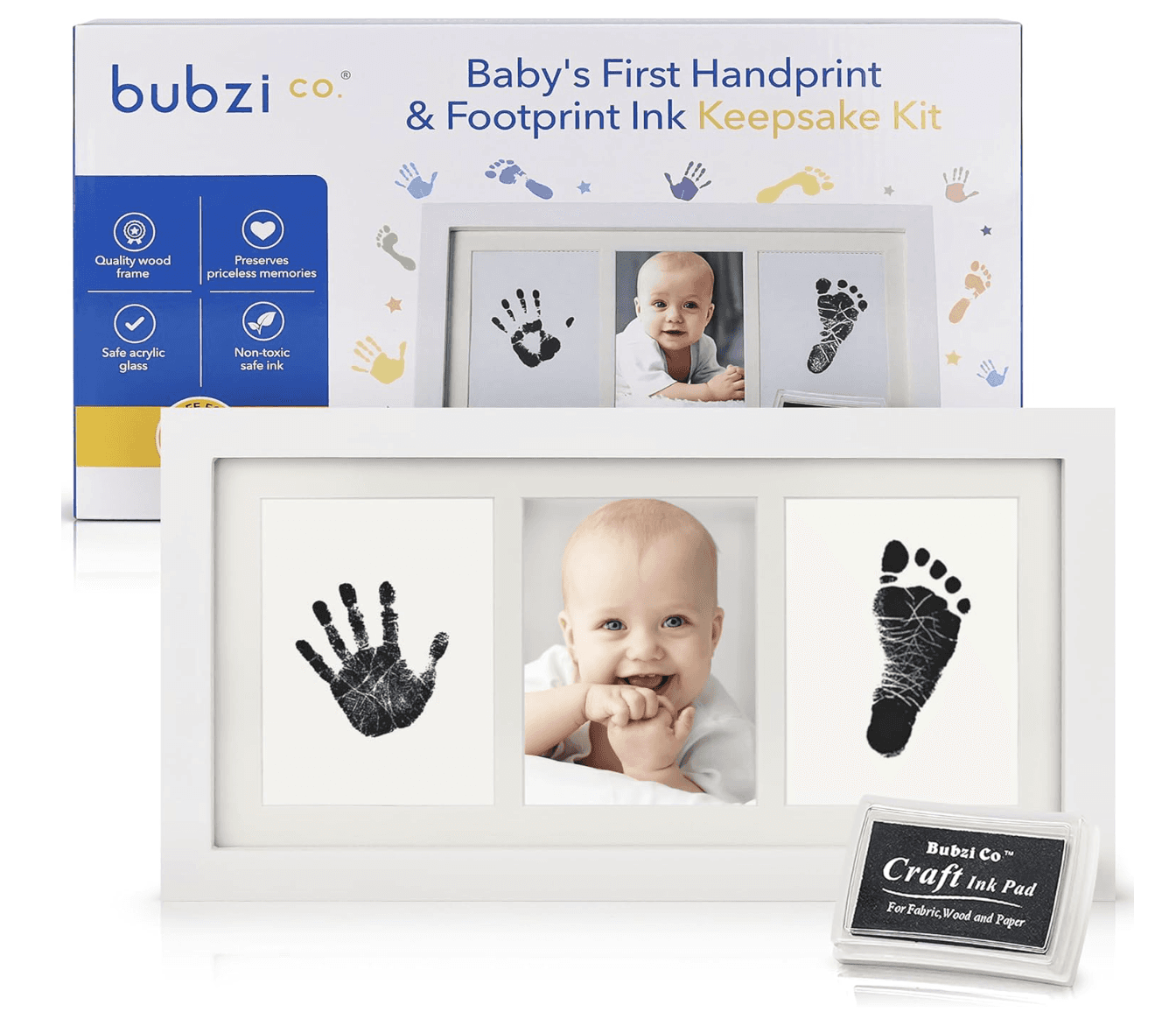 Bubzi Co Baby Ink Hand and Footprint Kit