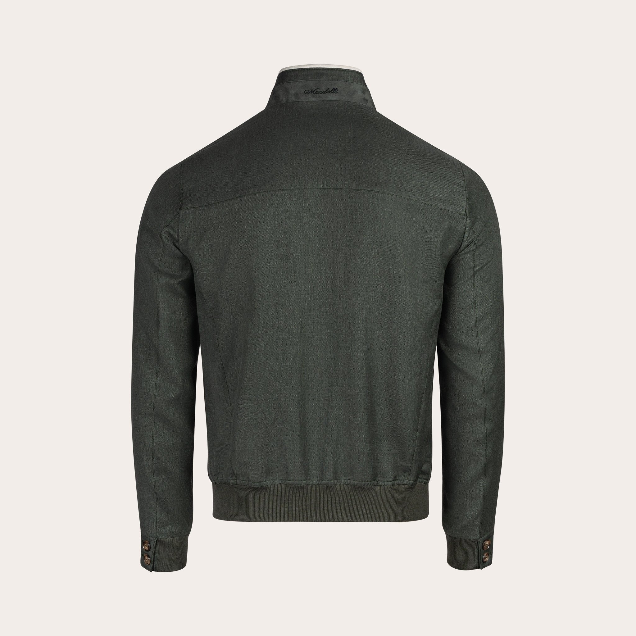Linen Bomber Jacket - Mandelli UK