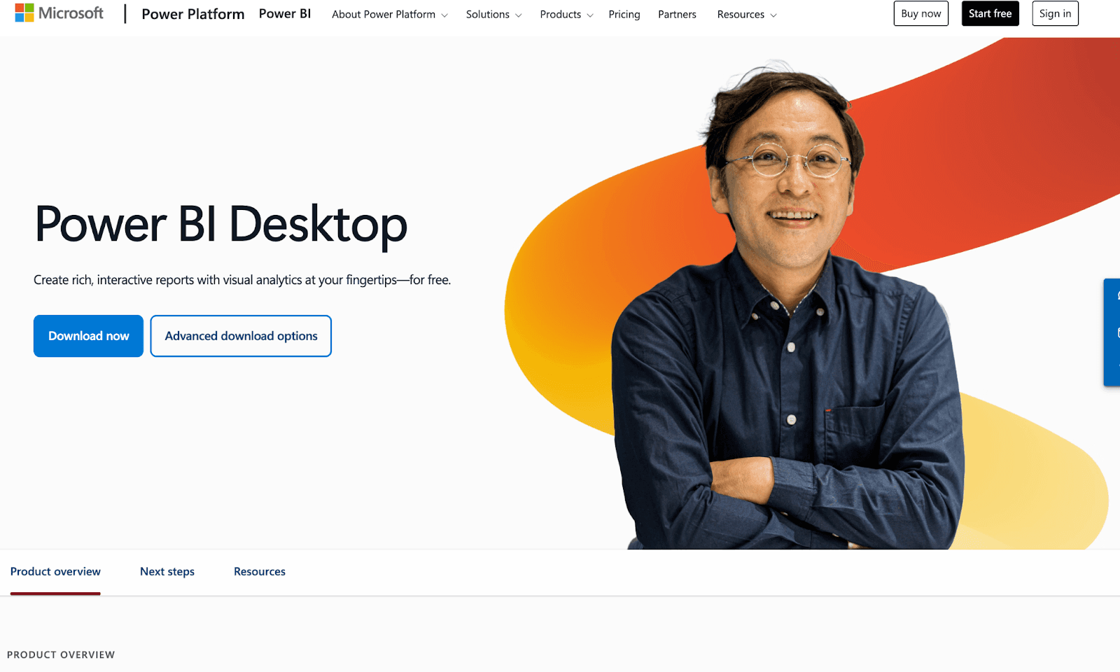 Microsoft Power BI Home Page