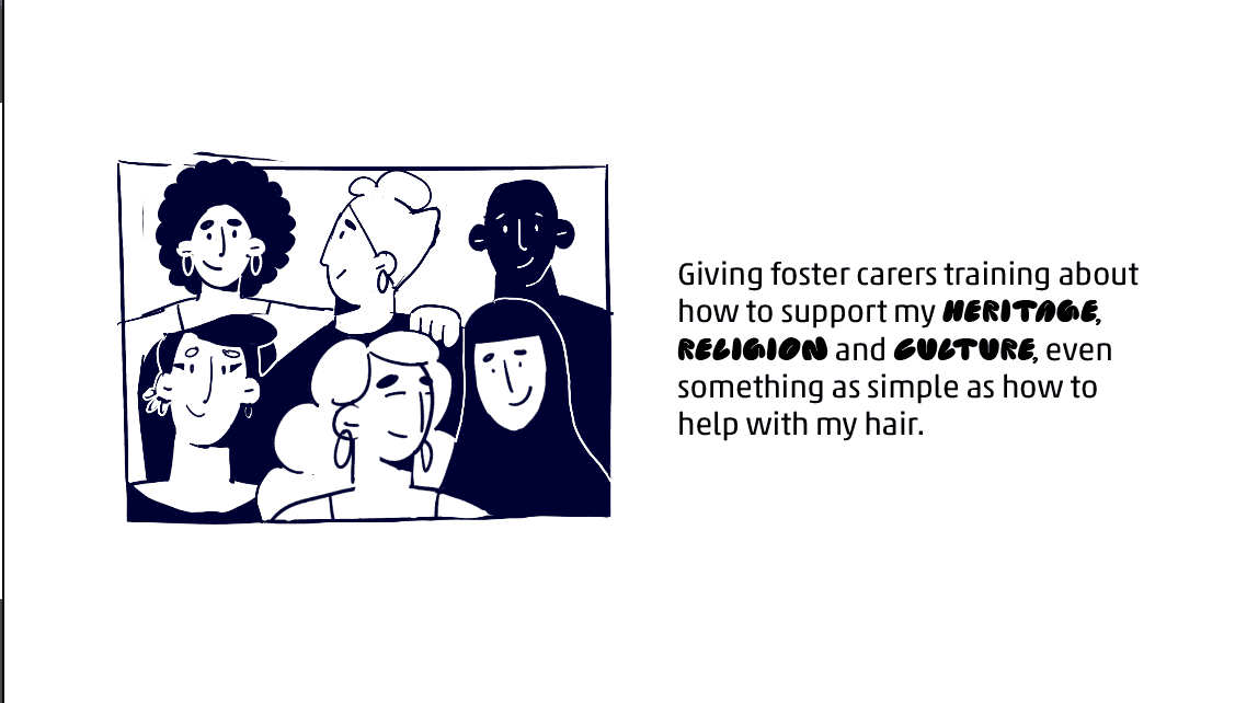 black and white sketch illustration of six people from different backgrounds