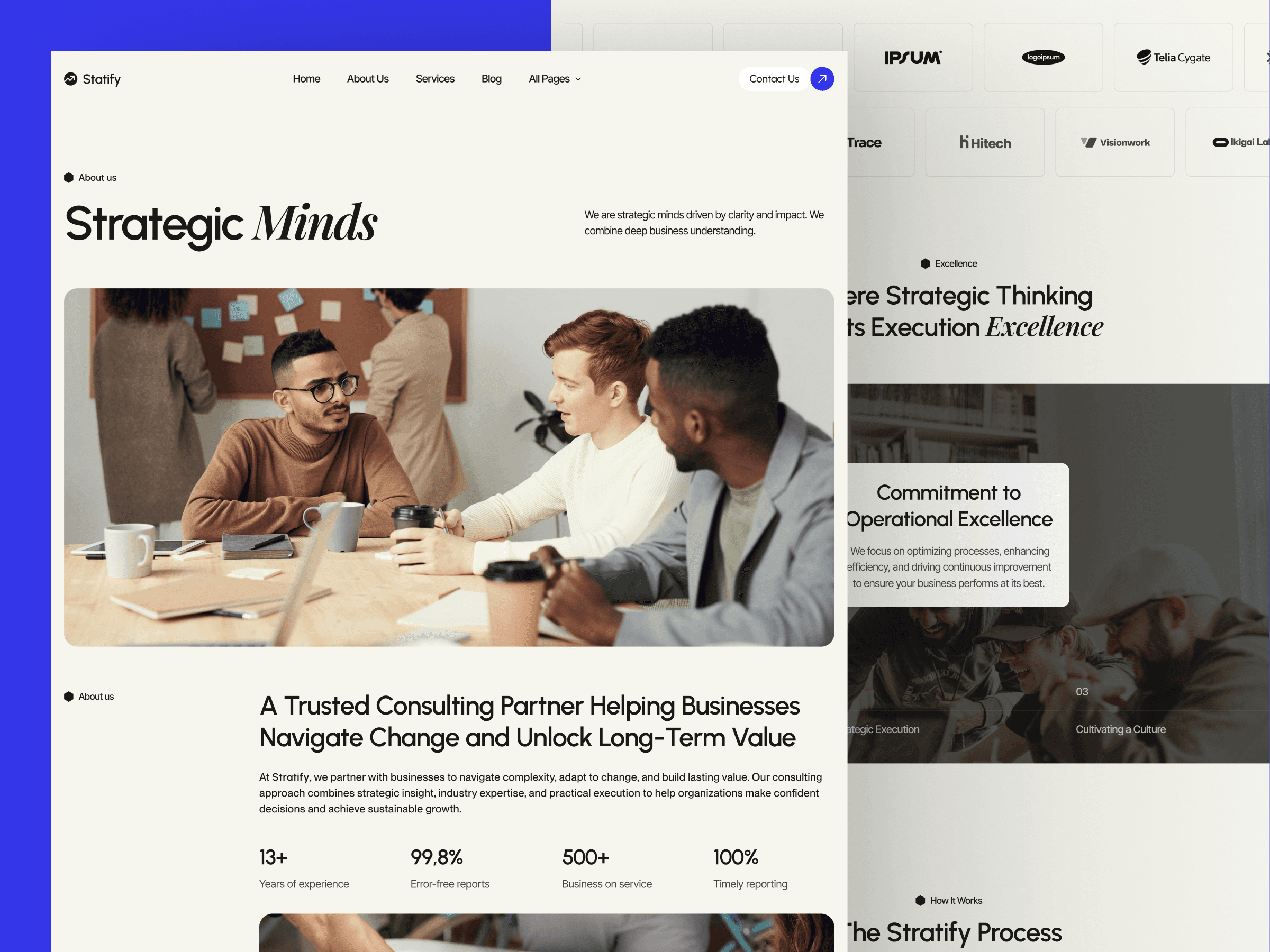 framer business consulting template