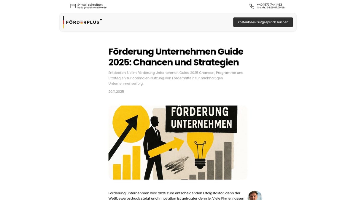 BAFA Förderung beantragen Guide 2026: Ihr Weg zur Förderung - Förderplus UG: Professionelle Unterstützung bei der BAFA-Förderung