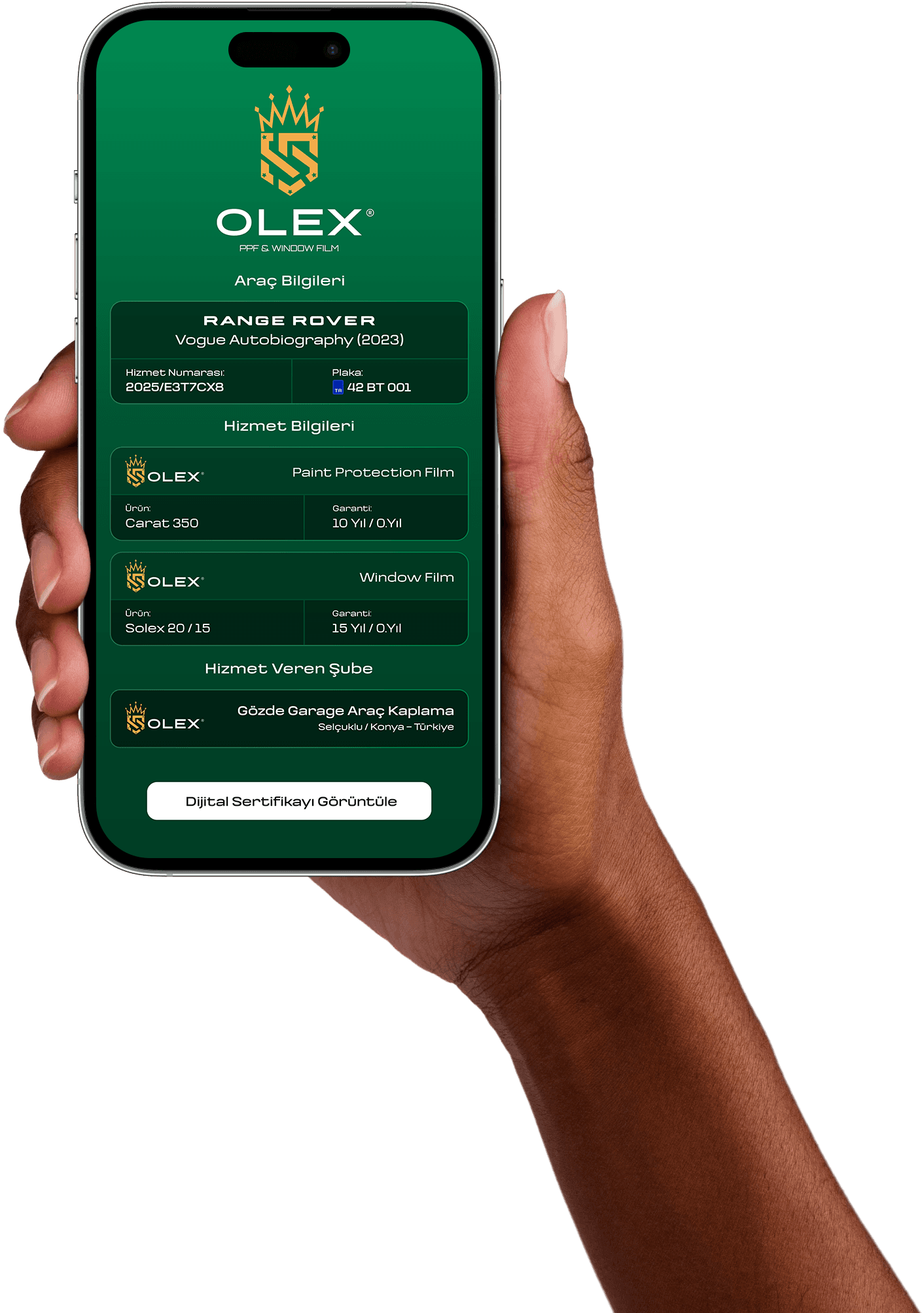 Olex Films Warranty Mobile Screen