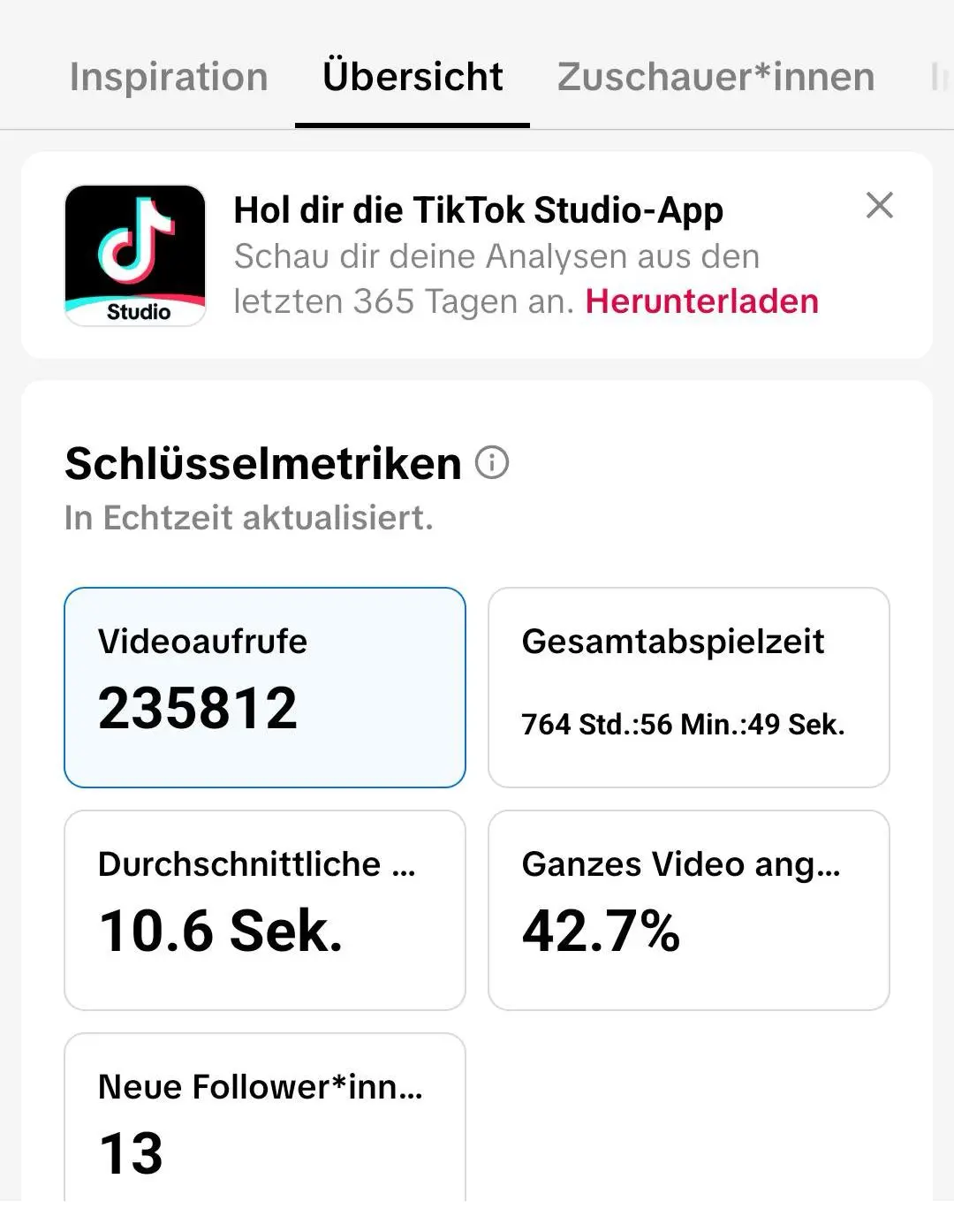 Dokumentierter Kunden-Insight: 235.812 Videoaufrufe