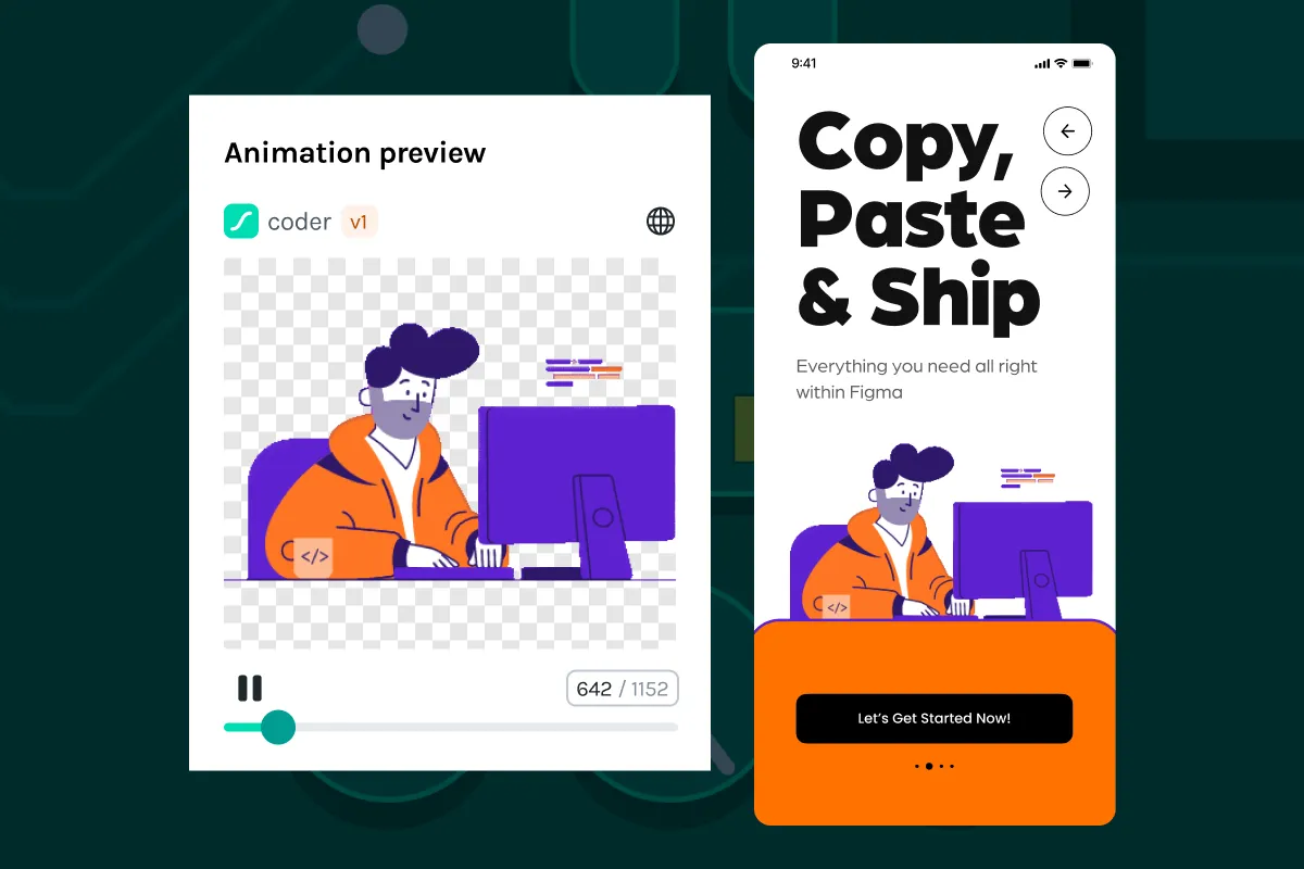 Full preview of animations