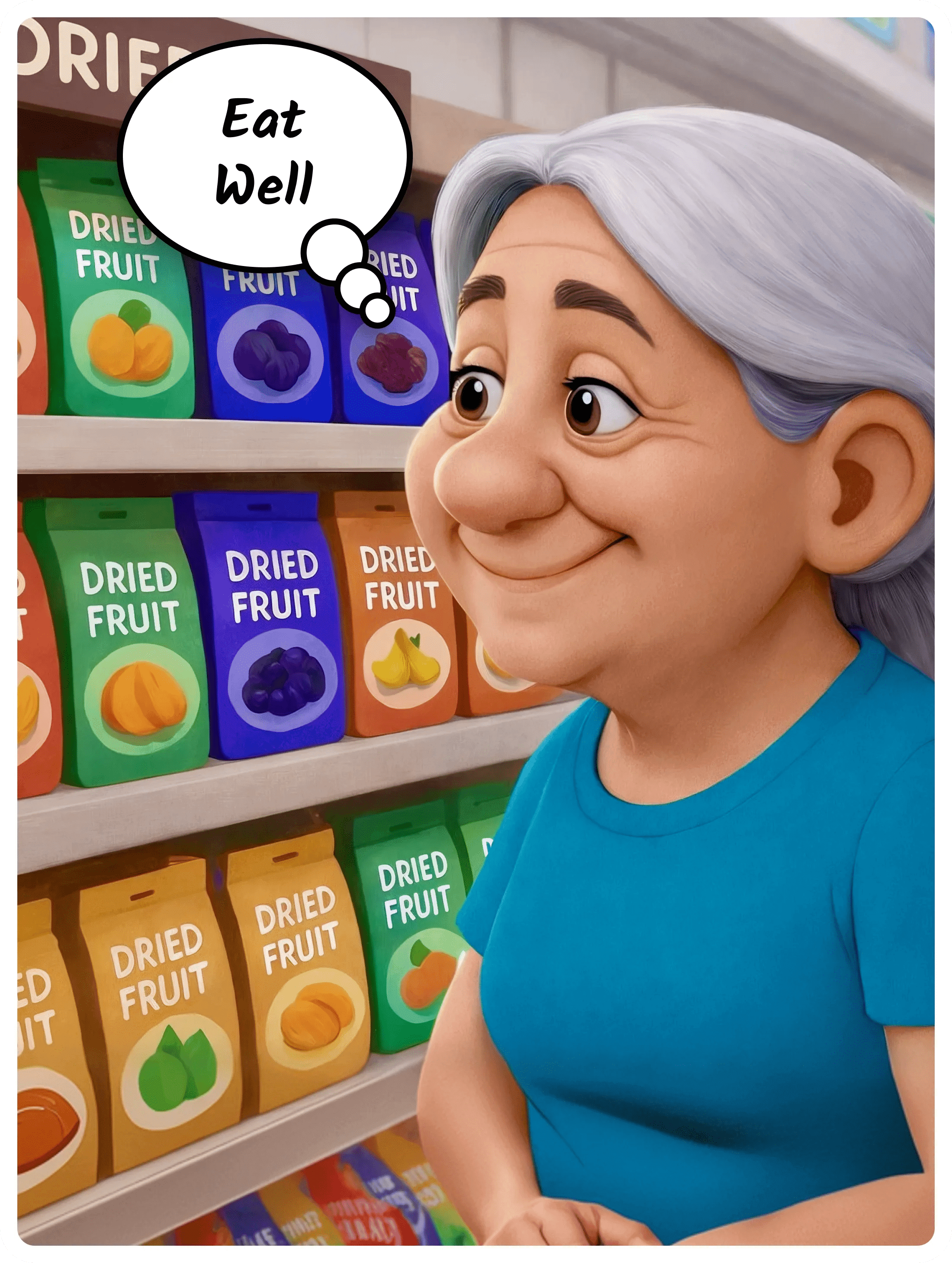 Illustration for “I've never had a fig,” a Eat Well Patch. She'd never had a fig, but her snack game was about to change — with one ingredient, no additives, and a caramel-sweet…