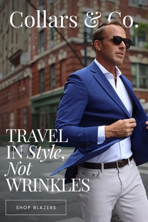 Collars & Co. ad: Travel in style, not wrinkles