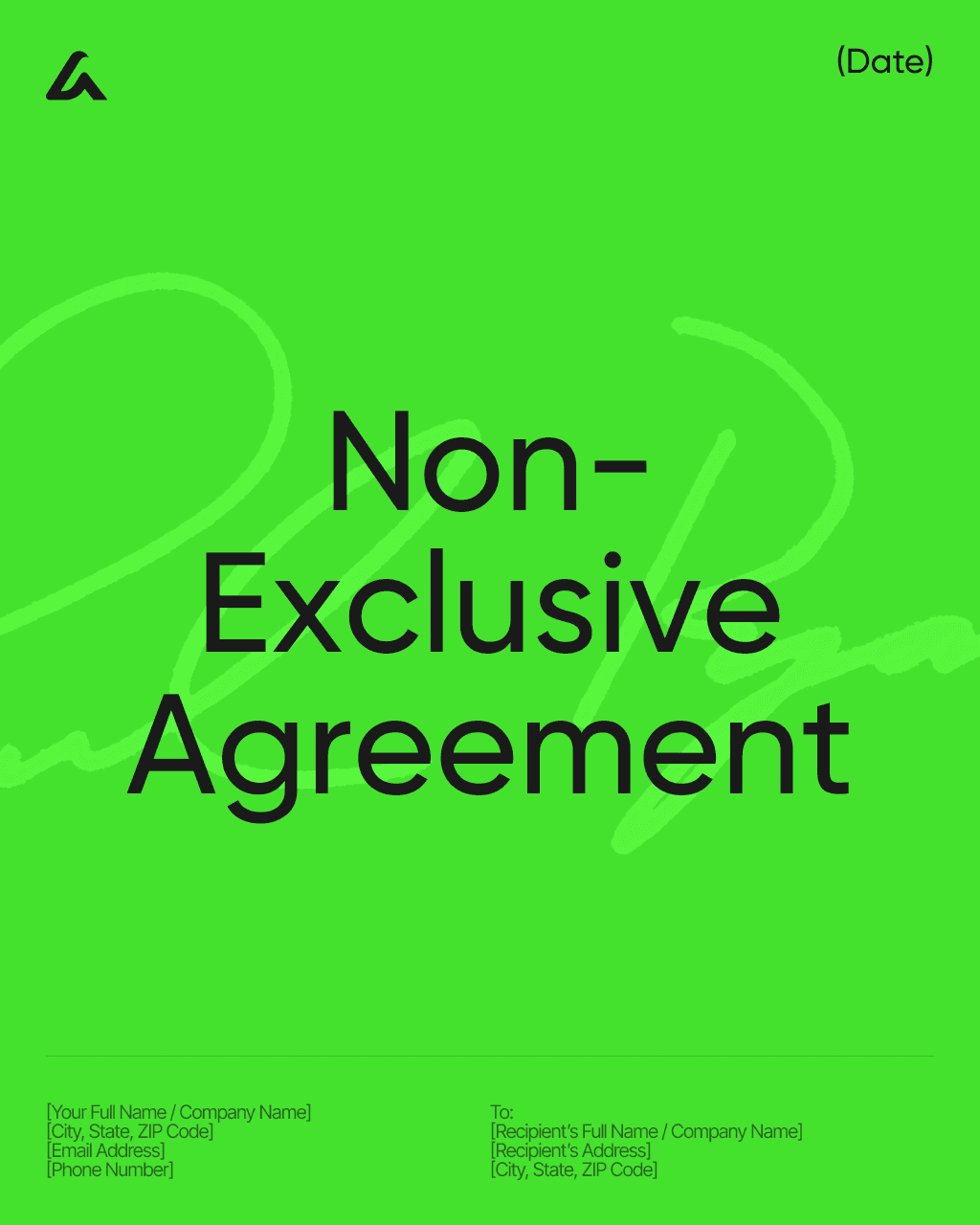 Non-Exclusive Agreement