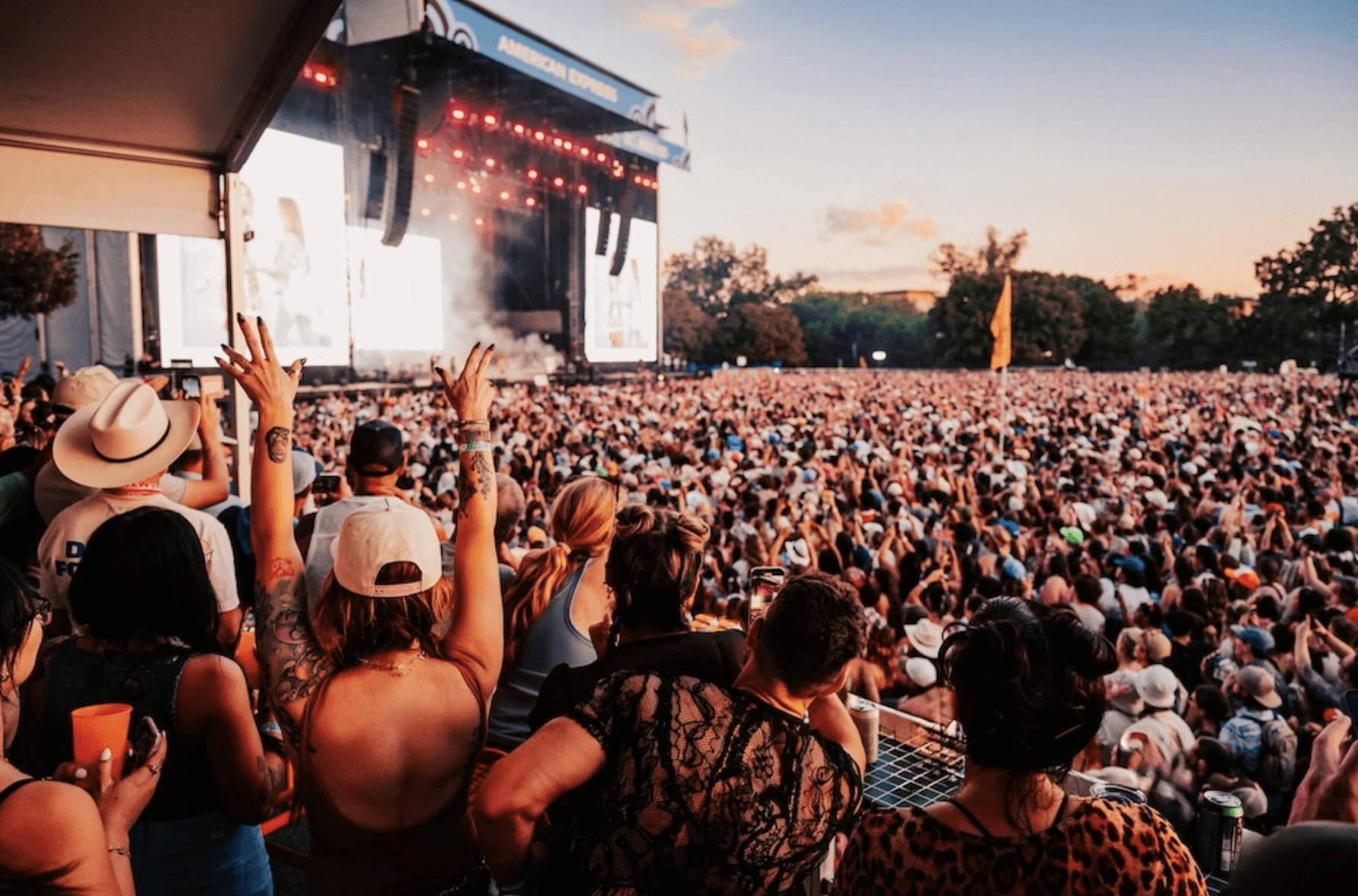 VIP viewing deck at Austin City Limits
