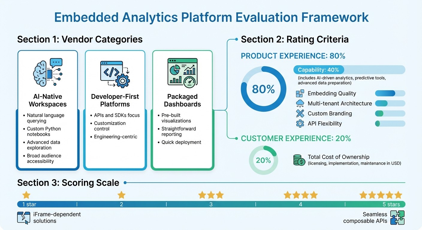Embedded Analytics Platform Evaluation Framework: Key Criteria and Scoring Model