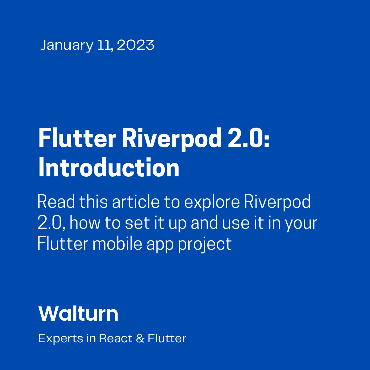 Flutter Riverpod 2 0 Introduction Walturn Insight