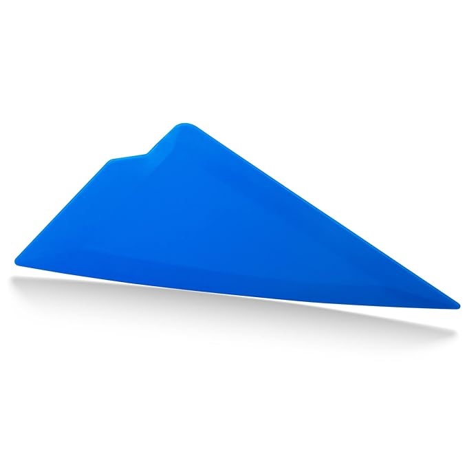 blue vehicle triangle curved edge