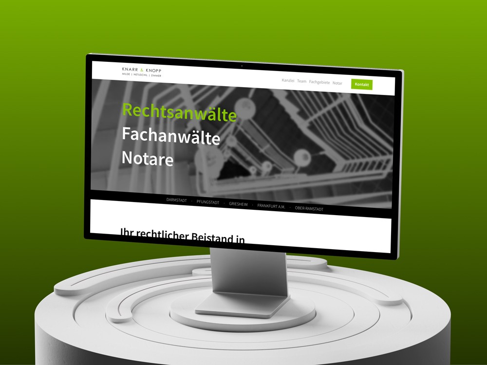 Landingpage Knarr&Knopp.