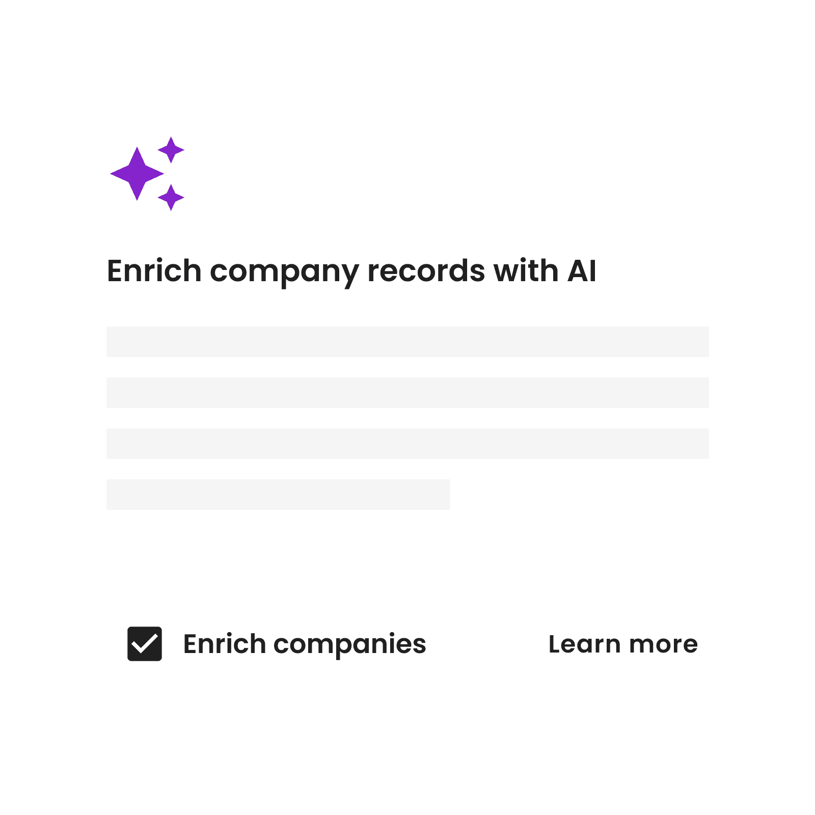 Automatically enrich companies information with AI