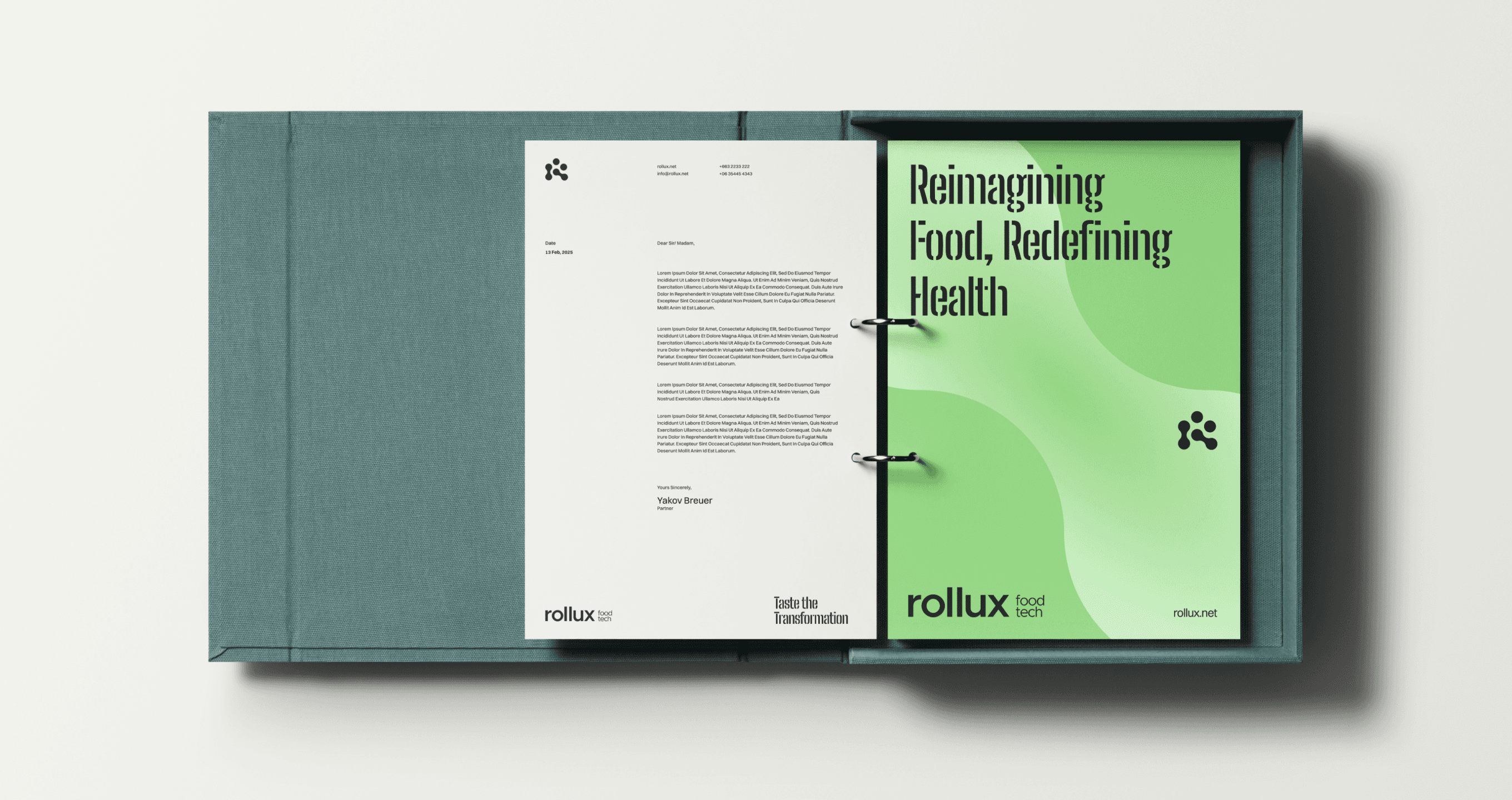 Orbital brand business card design