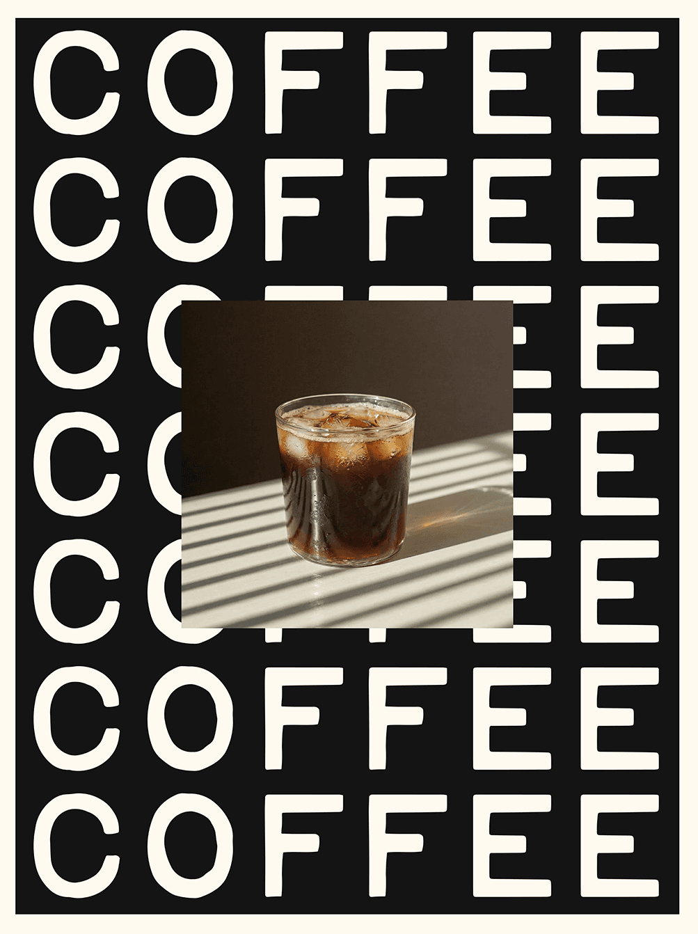 coffee graphic design poster for ooma