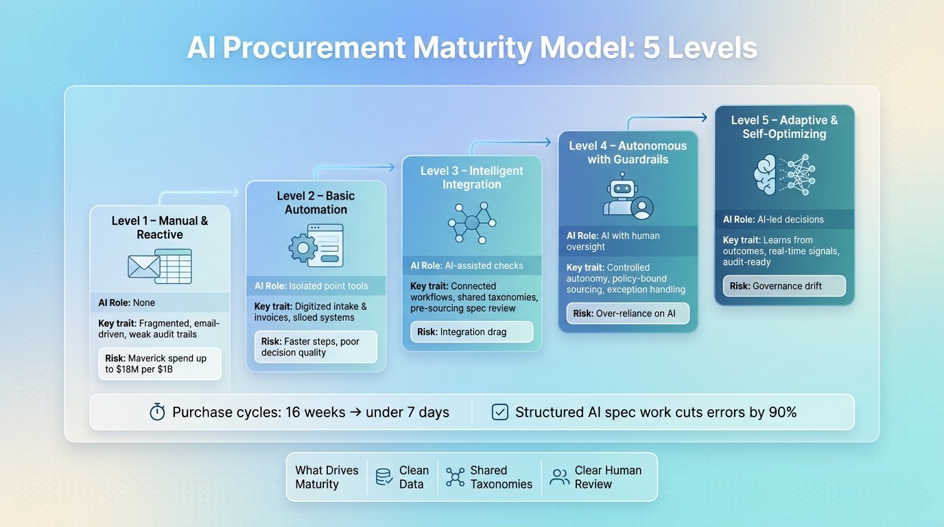 AI Procurement Maturity Model: 5 Levels Explained