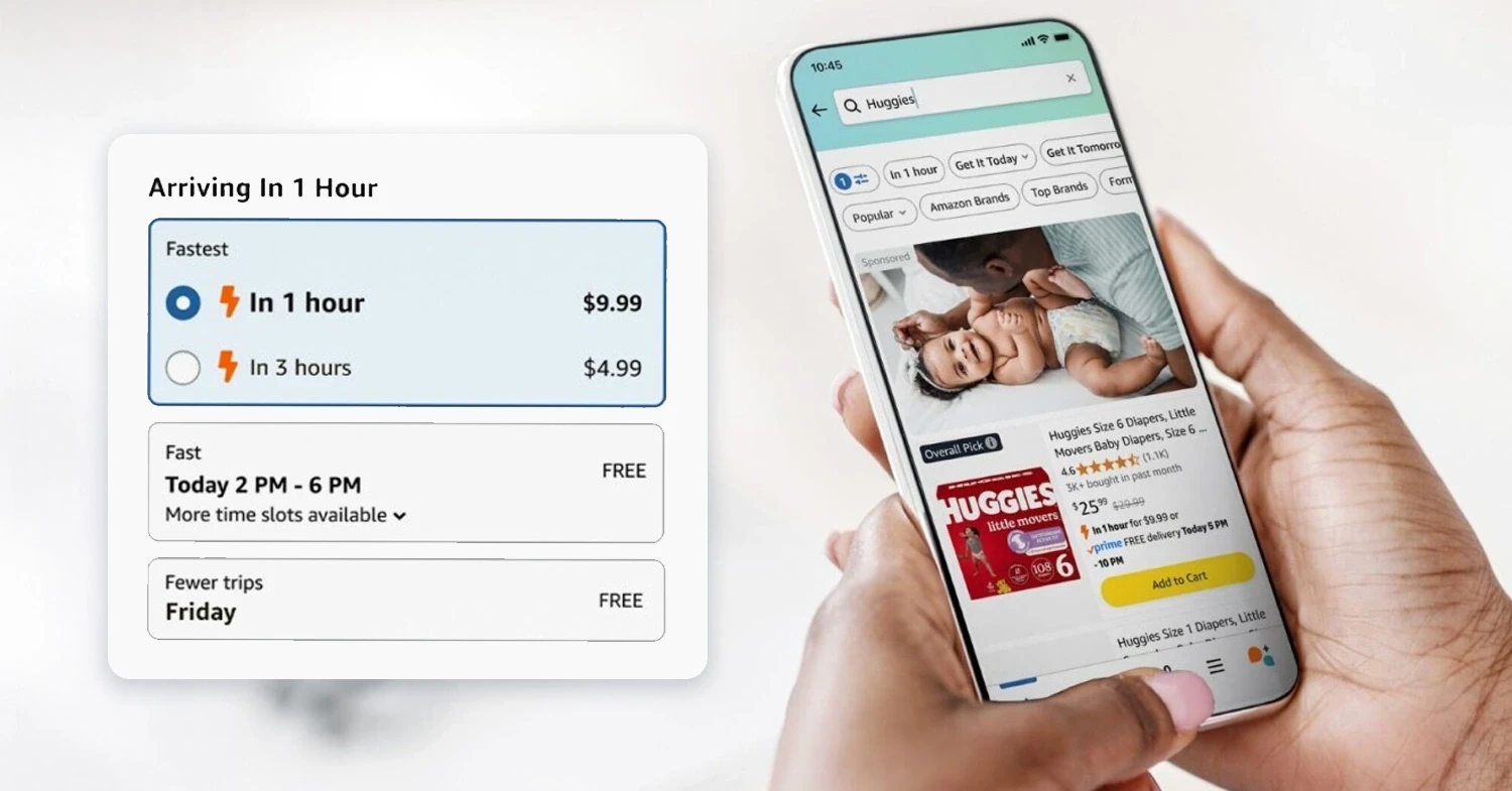 Amazon 1 hr Delivery and Kubby 