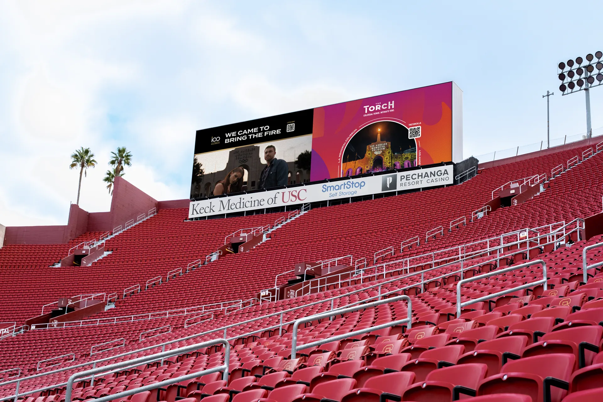 Digital billboards at the LAMC stadium, Part 2.