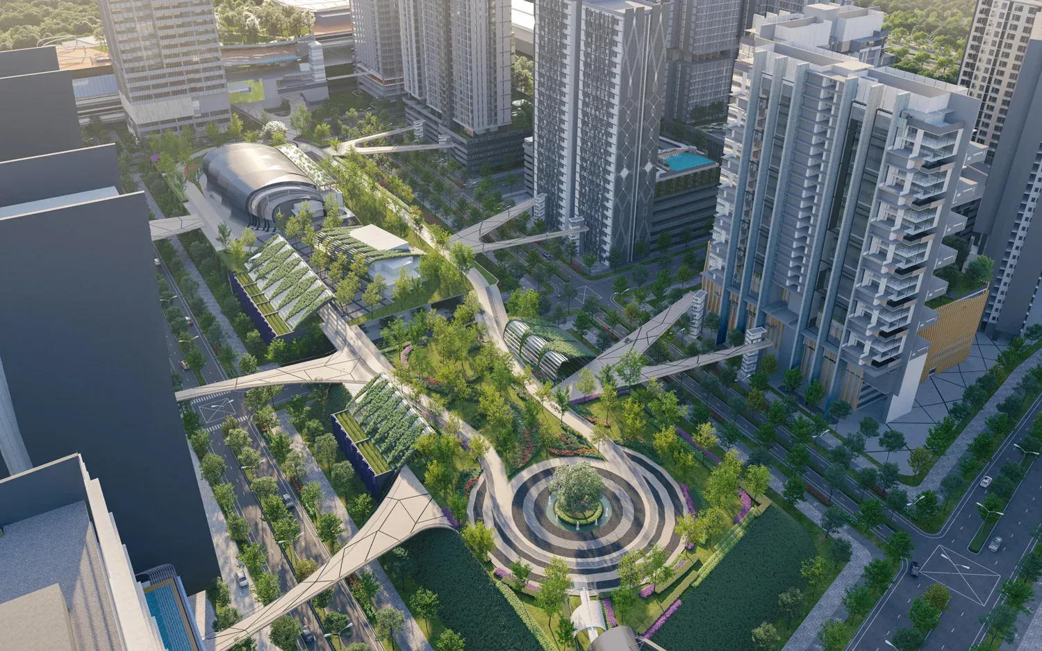 Exterior view of Kwasa Damansara City project by Asima Architects