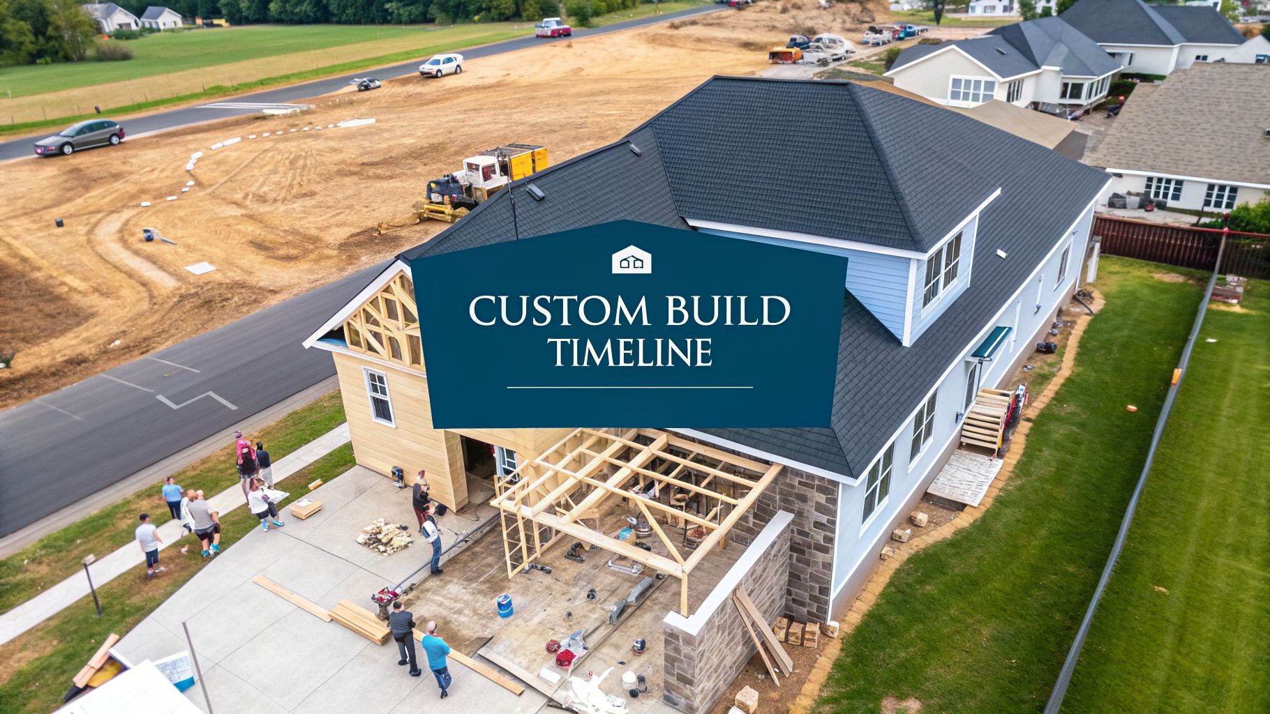 a large home under construction