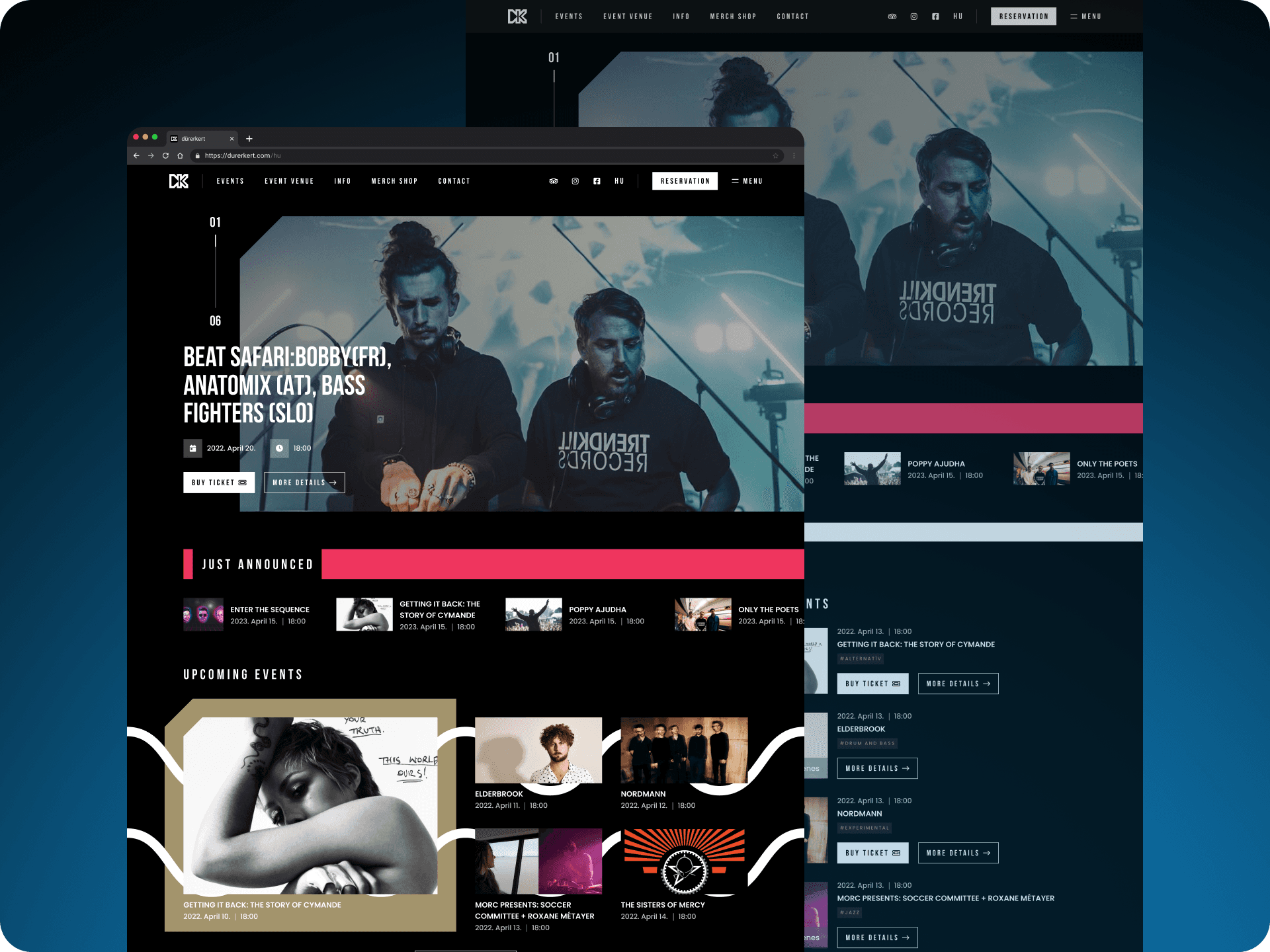 Dürerkert events site