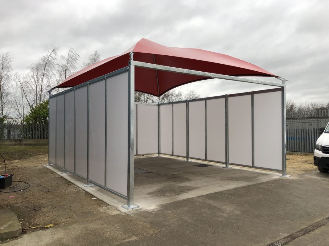 Paneling and Enclosed Structure Canopy