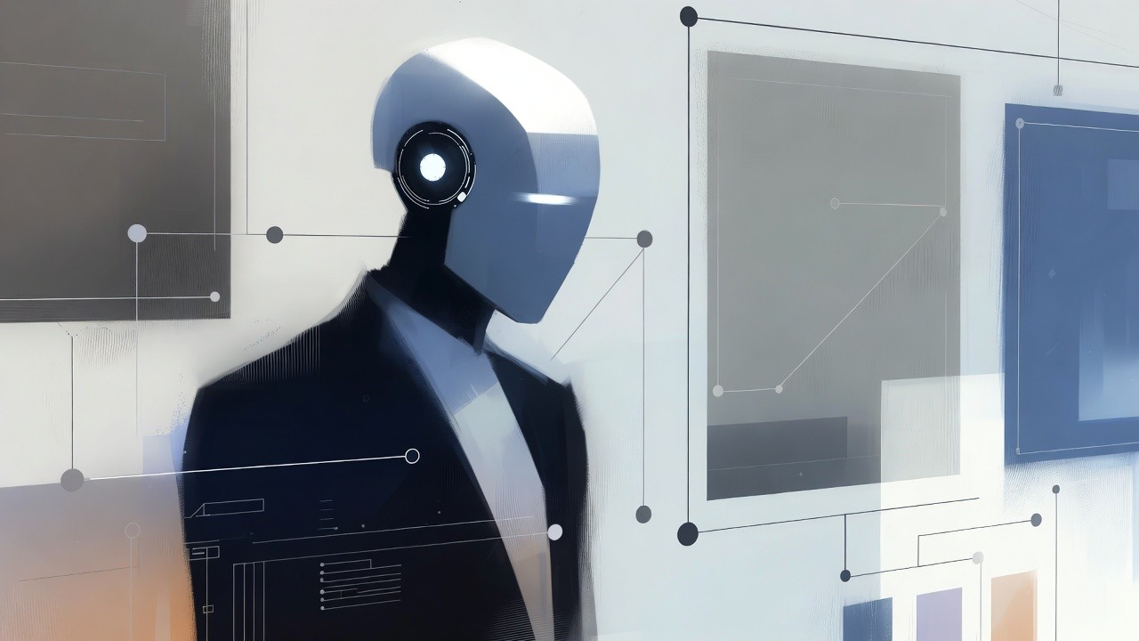 AI Agent within an office representing the implementation of AI agents in work processe