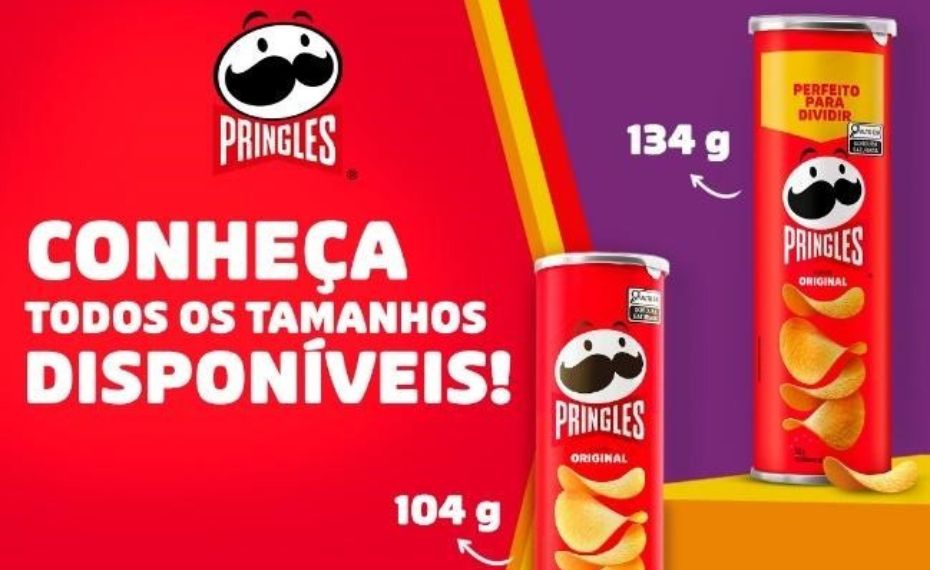 Pringles aposta em diferentes tamanhos para continuar crescendo