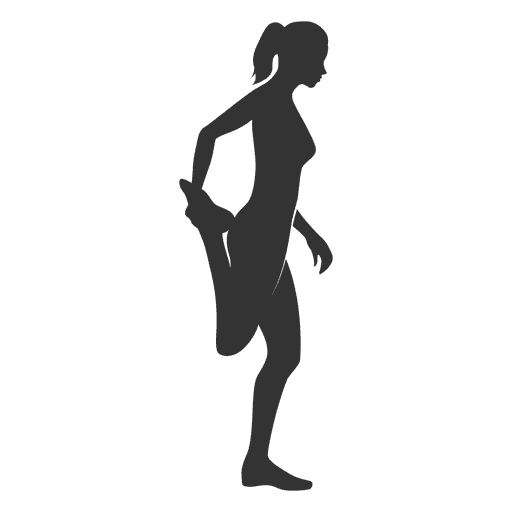 woman training silhouette