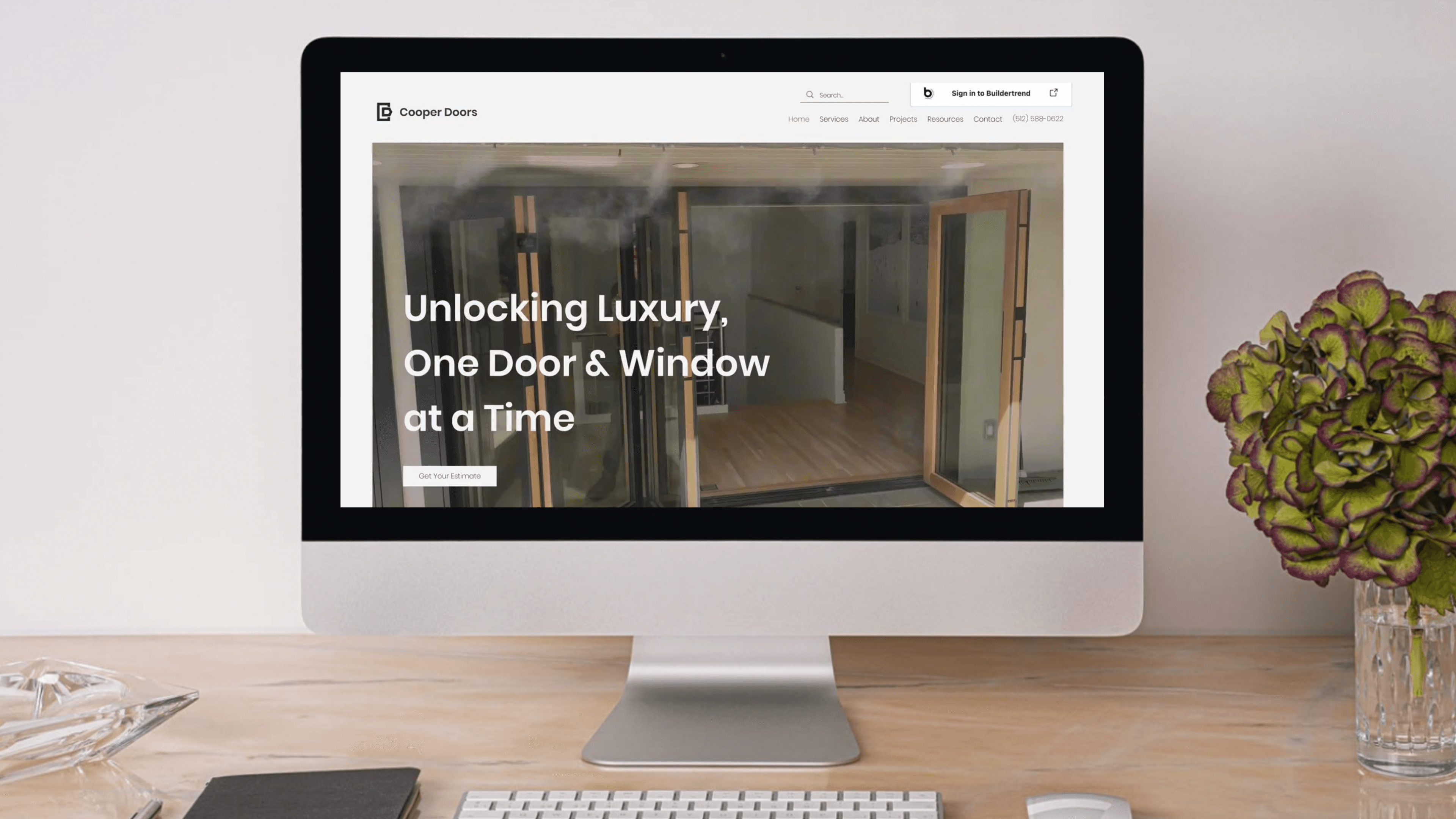 Front cover of cooper doors website