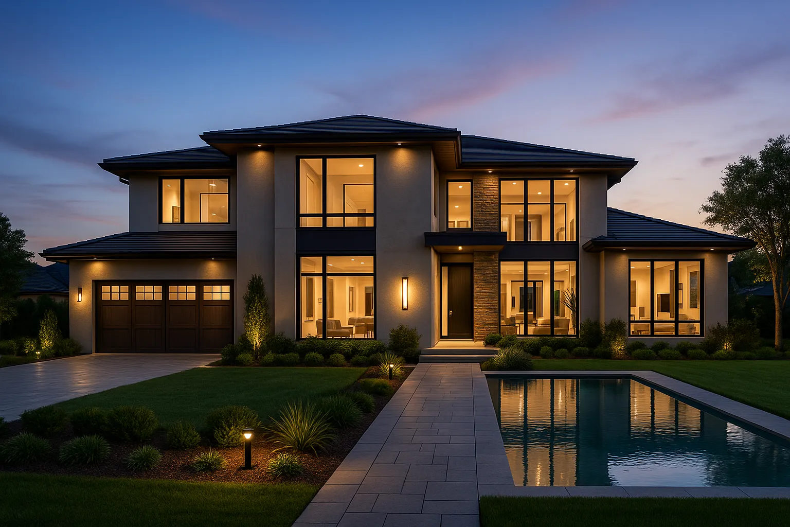 Custom home build in Granite Bay California by Fine Line Home Design