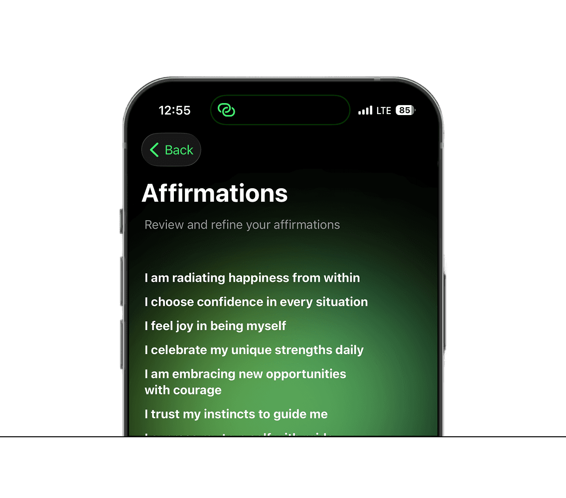 mobile app where a reciept is sorted