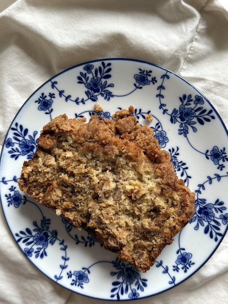 Pumpkin bannana crumble loaf