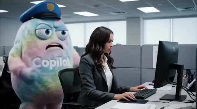 Funny figure of CoPilot