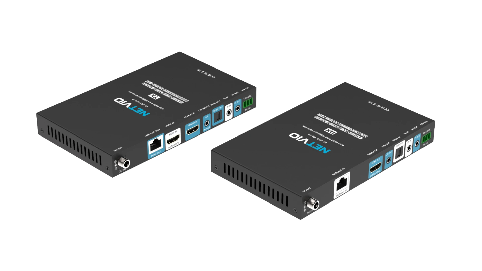 NETVIO HDMI 2.0 extenders, one TX, one RX