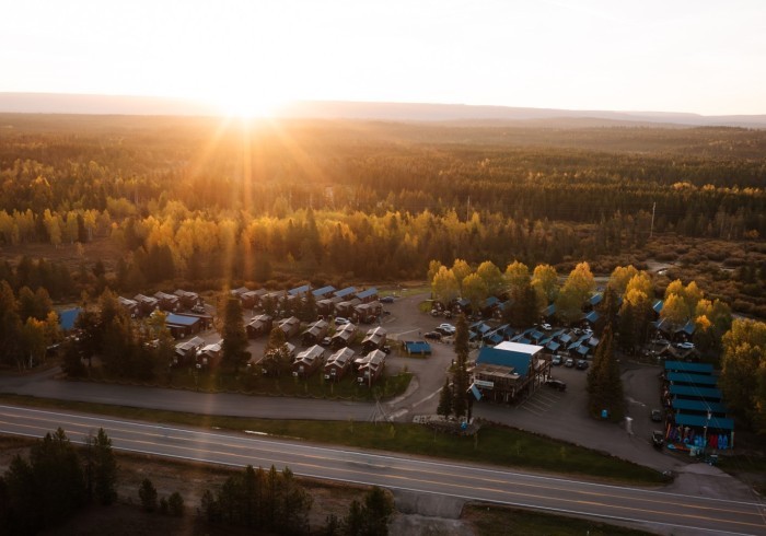 Blue Buffalo Resort — aerial view