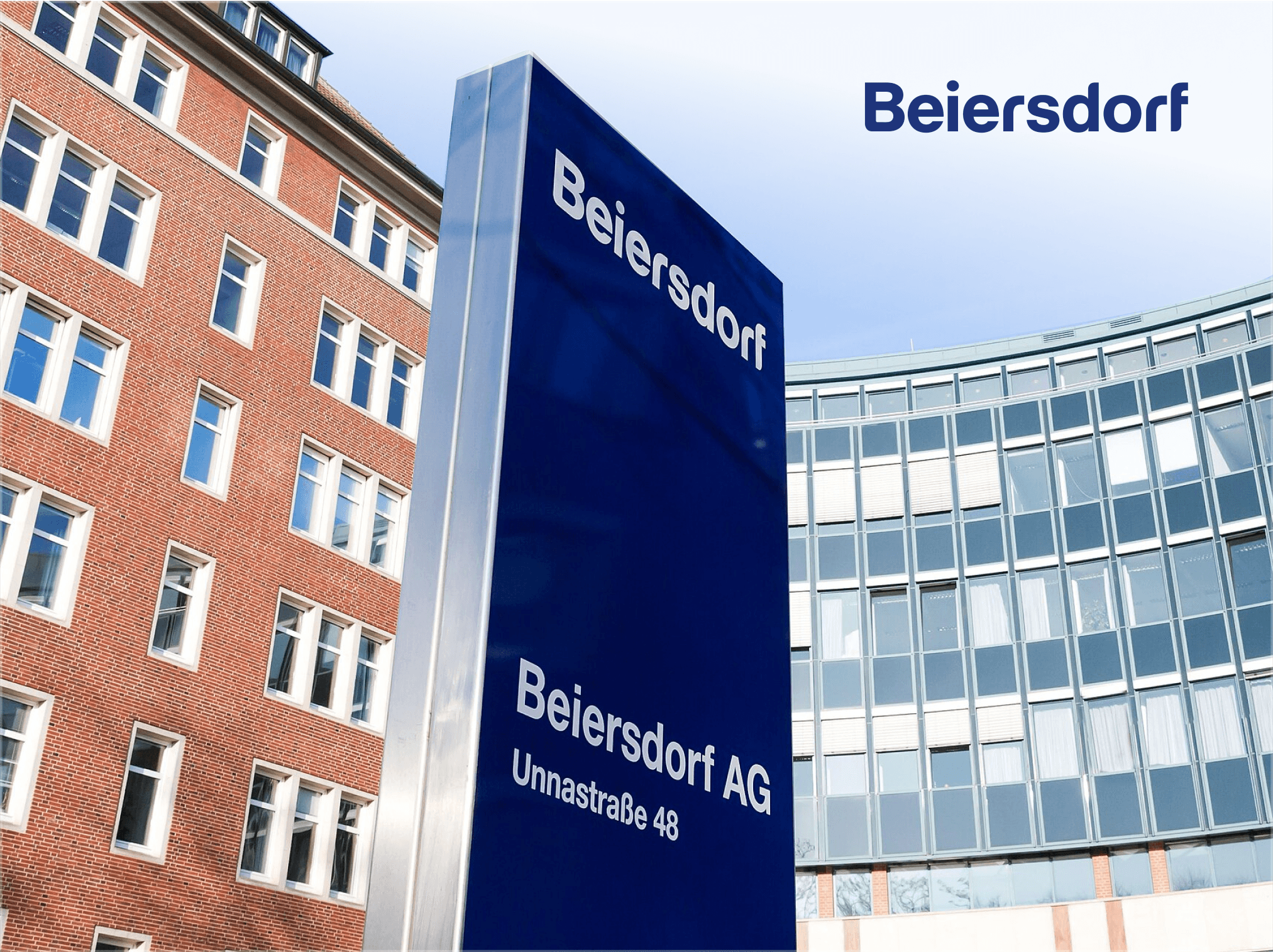 Beiersdorf headquarters with sign