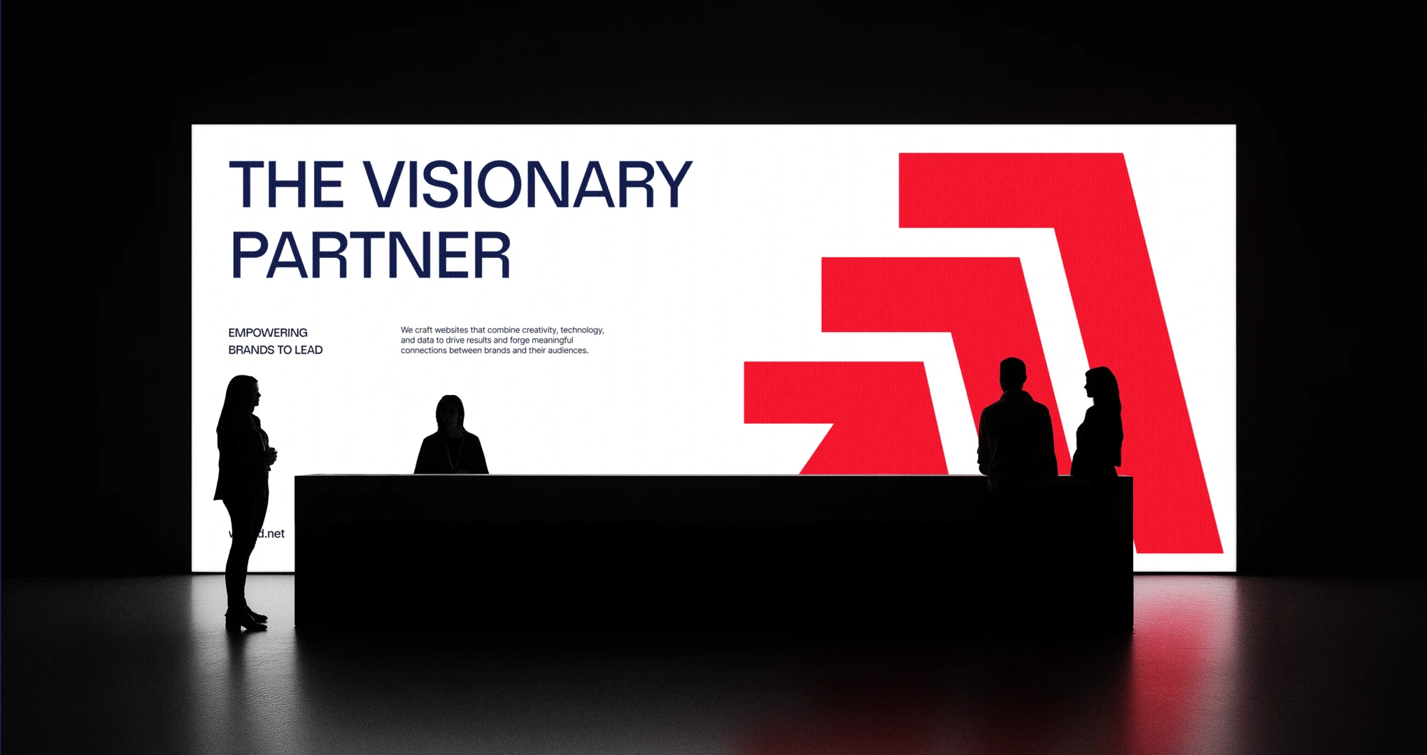 conference screen branding