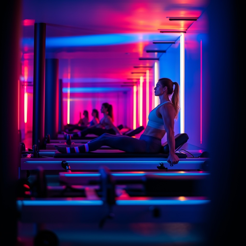 A reformer workout pilates studio