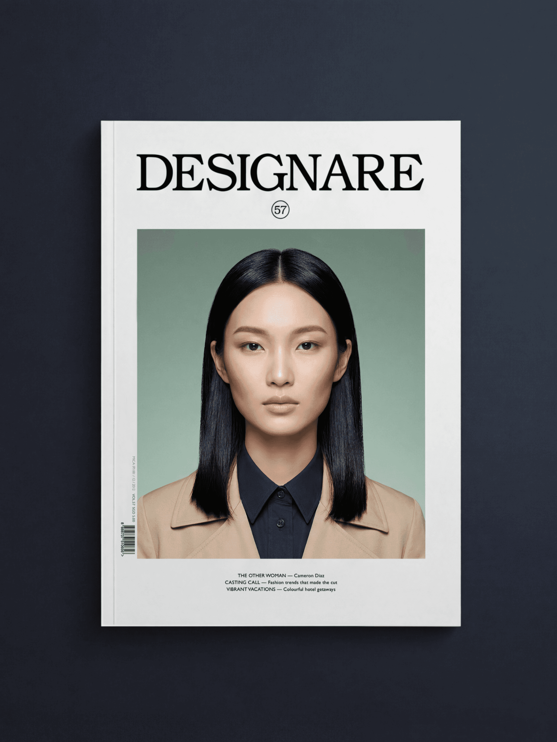 Editorial redesign for Designare Femme, featuring the new masthead and typographic hierarchy.