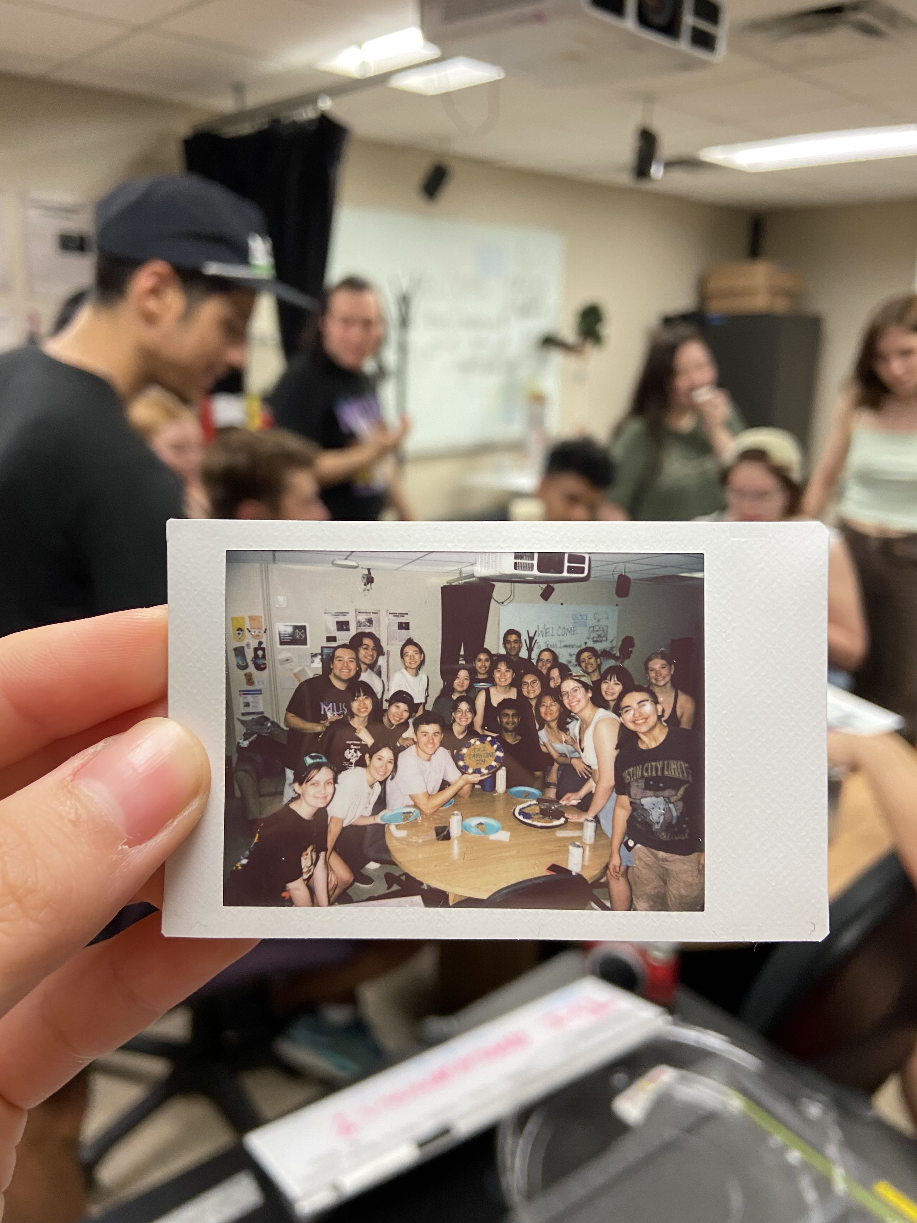 Vintage Car Under Palm Trees
