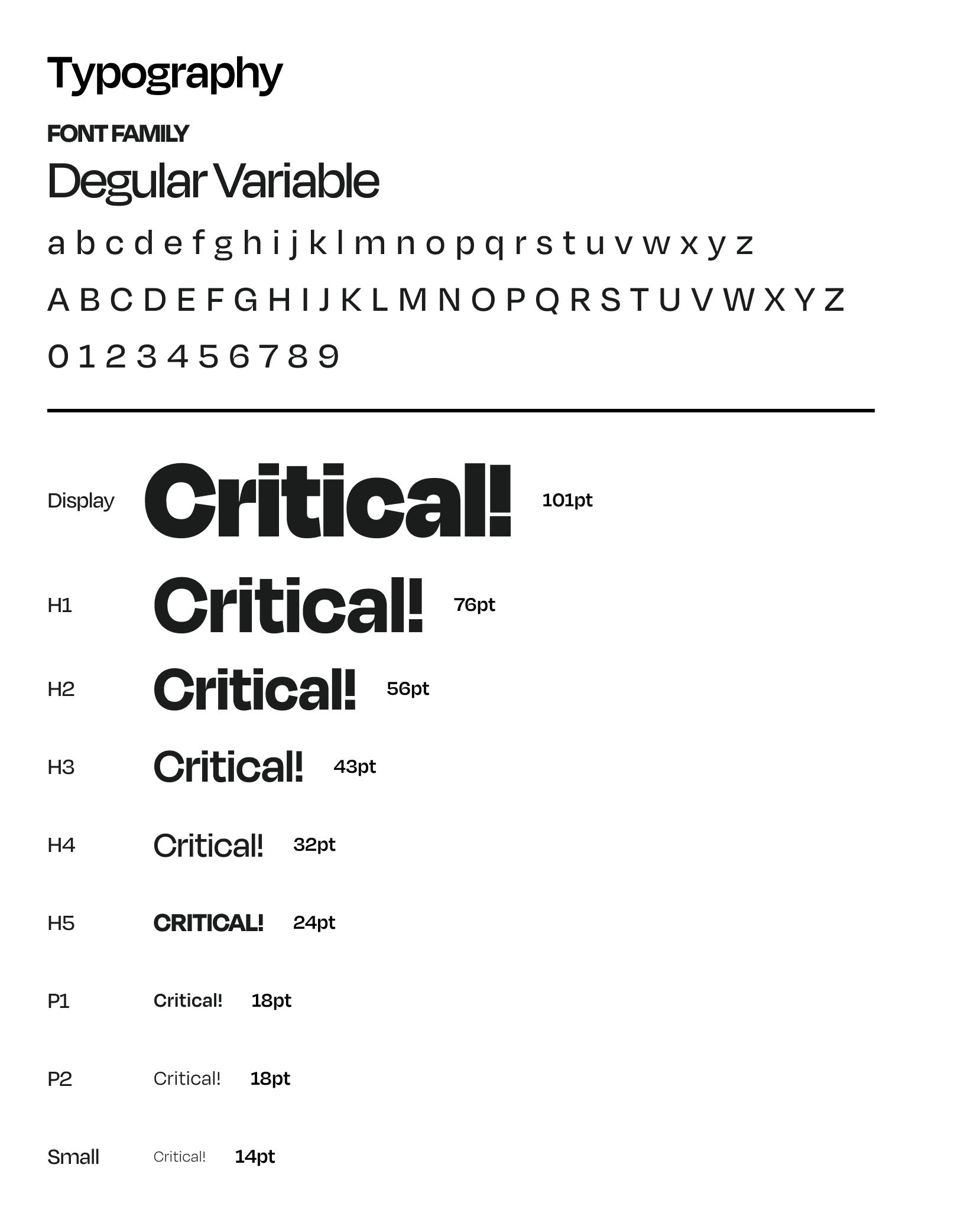 The Critical type system