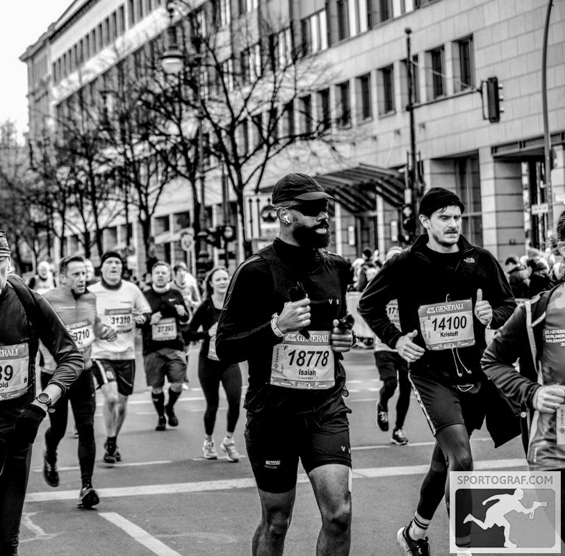 Riding a bicycle with V sign